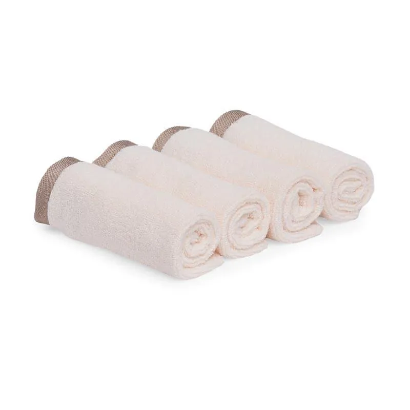 Hue Haven Face Towel (Ivory) - Set of Four media 4