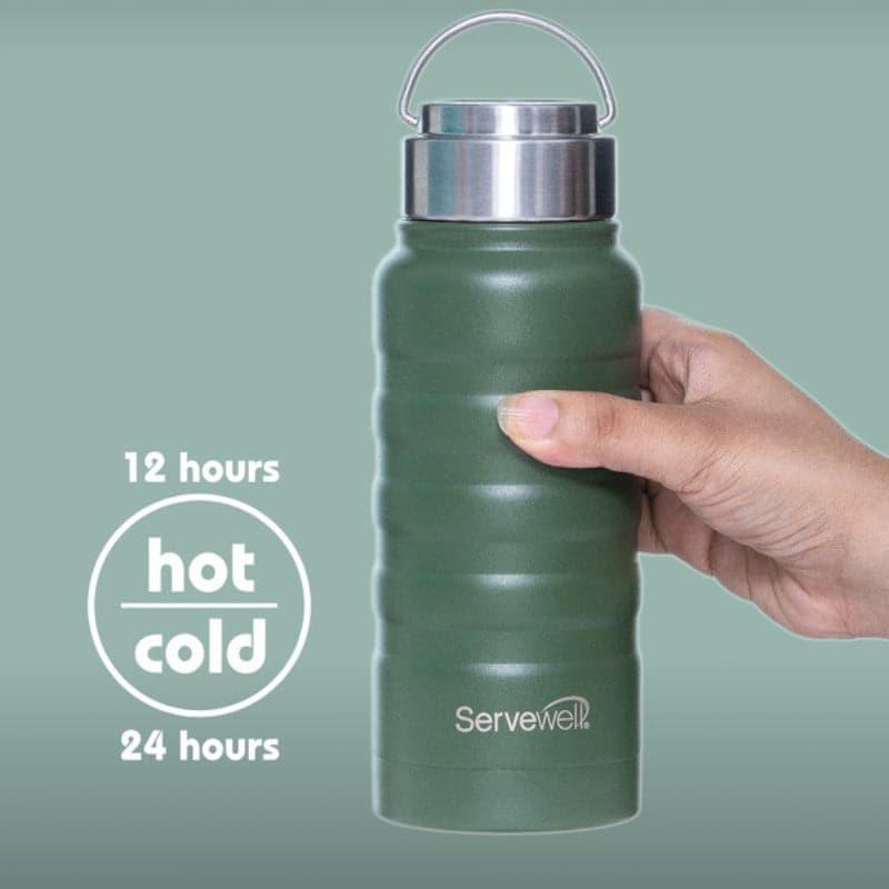Zayden Hot & Cold Thermos Bottle (Green) - 550 mL media 4