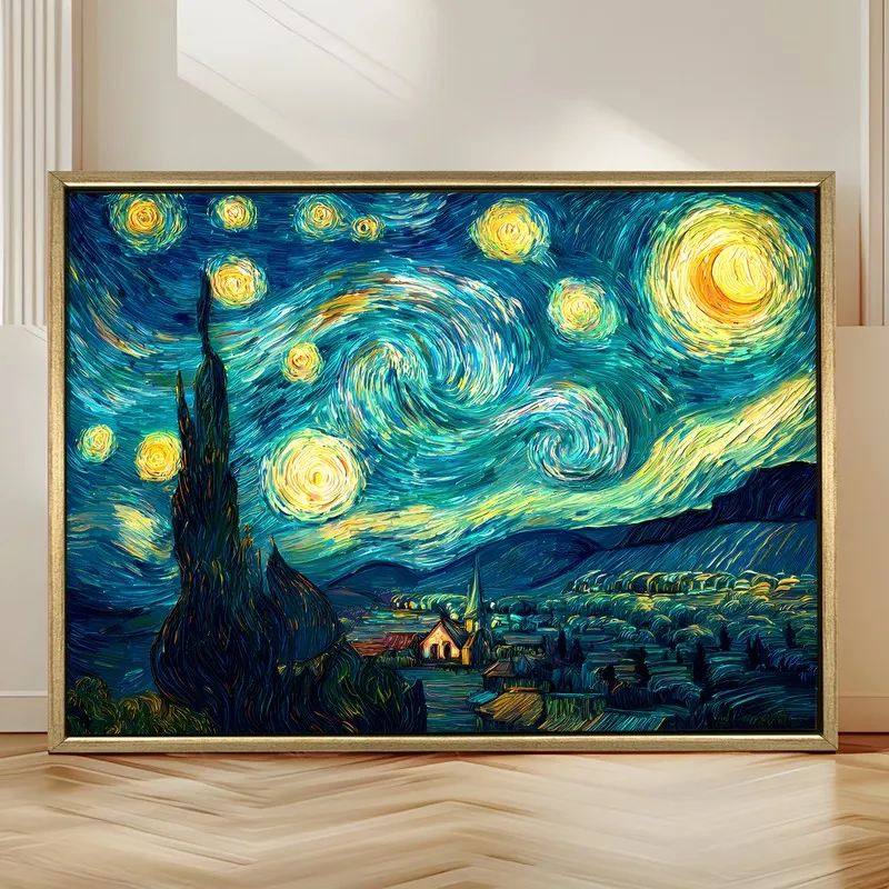 Twilight Echoes Canvas Wall Painting With Frame media 4
