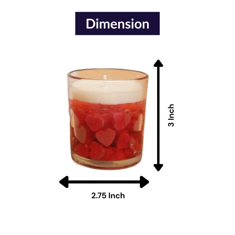 Velvet Glow Decorative Candle - Red media 11