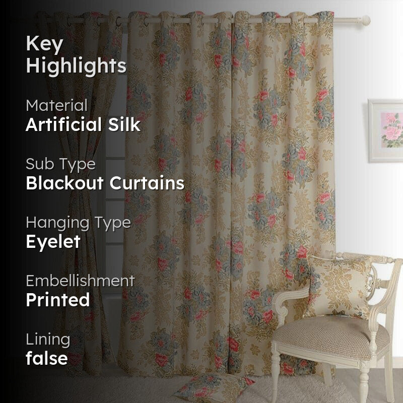 Swayam Simora Floral Curtain media 2