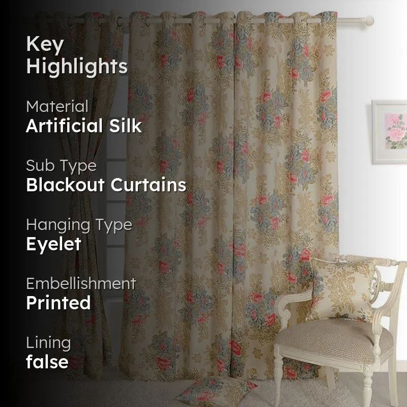Swayam Simora Floral Curtain media 2