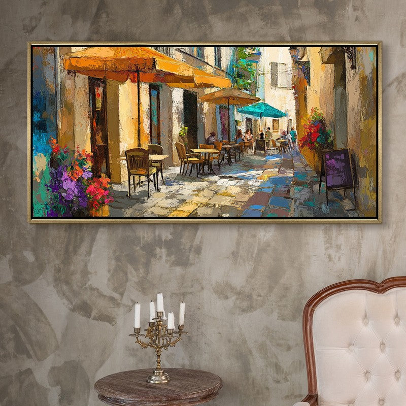 Passaggio Canvas Wall Painting With Frame