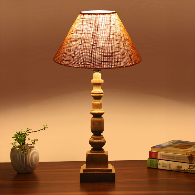 Sienna II Arbor Wooden Table Lamp - Brown