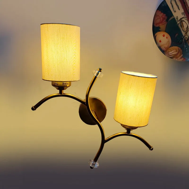 LumiBranch Dual Cotton Wall Lamp - Beige media 5