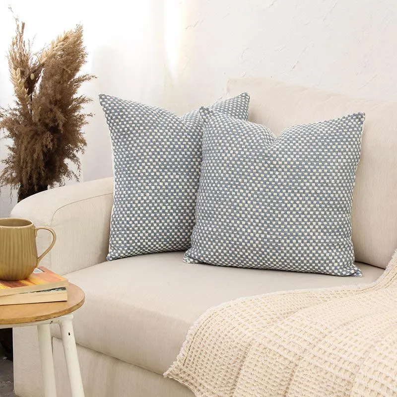 Vindhya Cushion Cover (Blue) - Set Of Two media 2