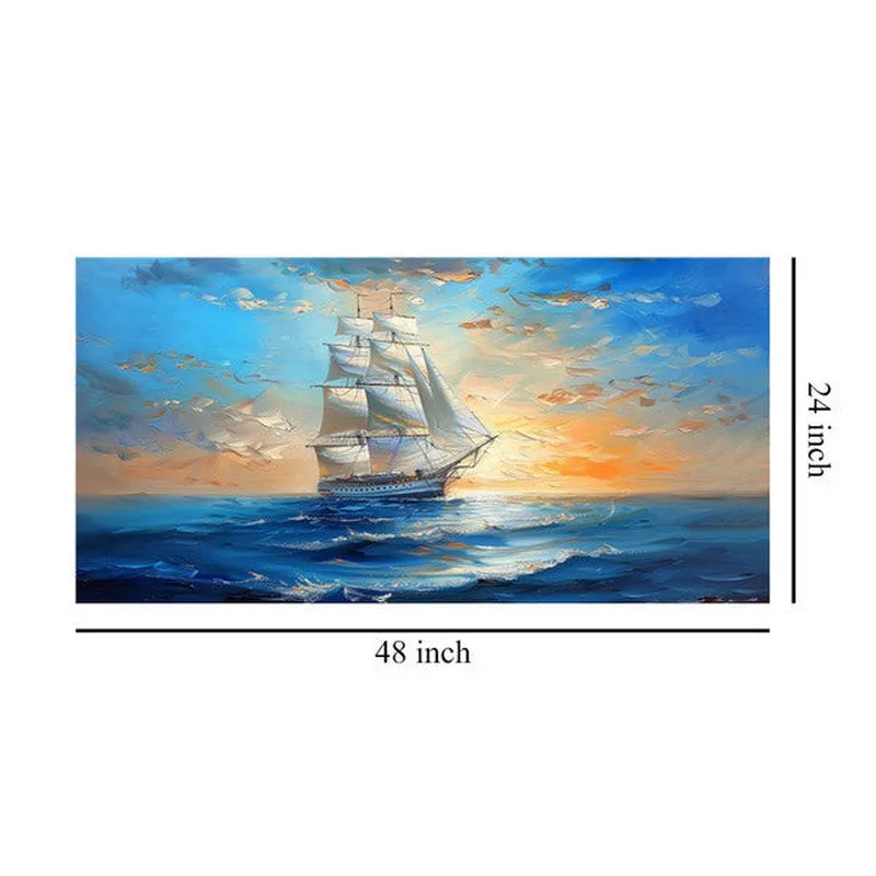 Sailboat Sunset Wall Painting media 7
