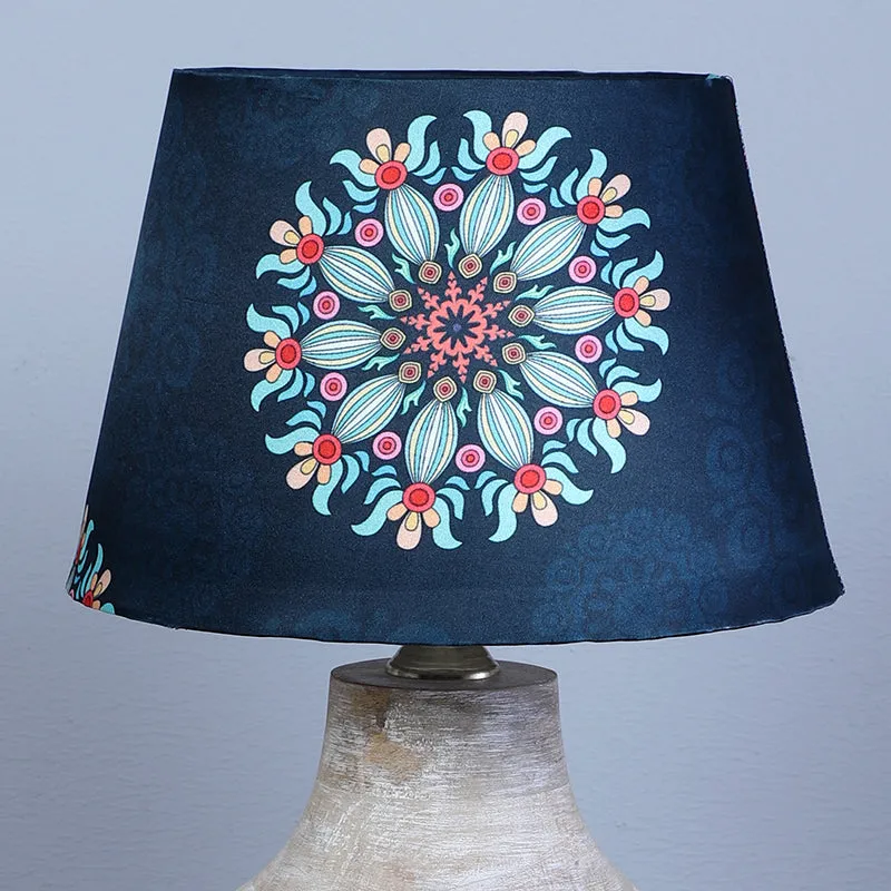 Toile Ming Printed Mango Wood Table Lamp - Multicolor media 3
