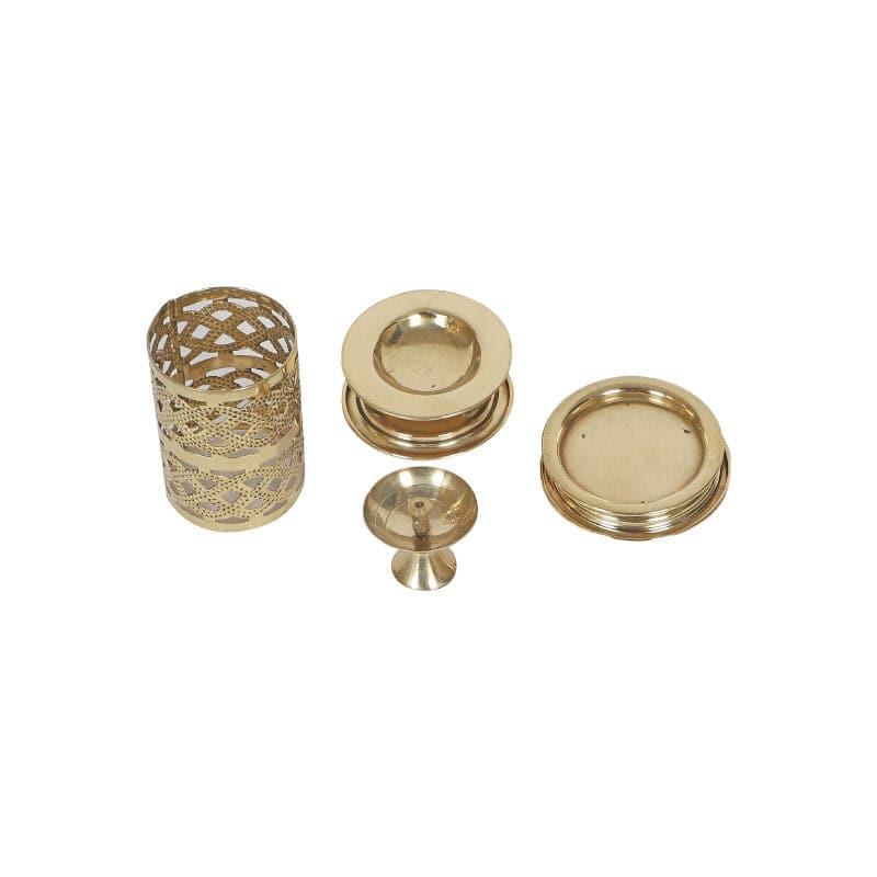 Brass Chimney Akand Diya media 5