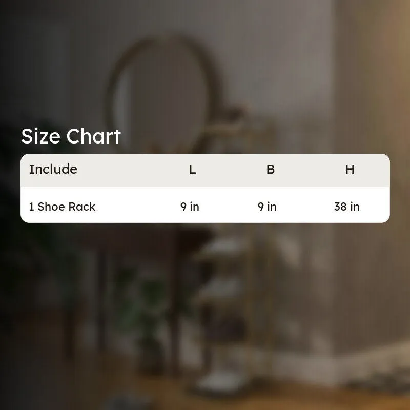 Modular Metal Shoe Rack - Gold media 8