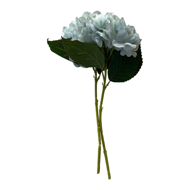 Hydrangia Silk Artificial Flower Stick - Blue media 10