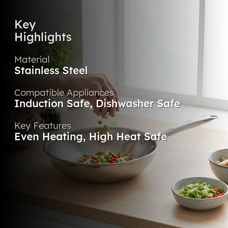 Kenzo Induction Safe Wok - 1500 ML / 8 Inches image 2