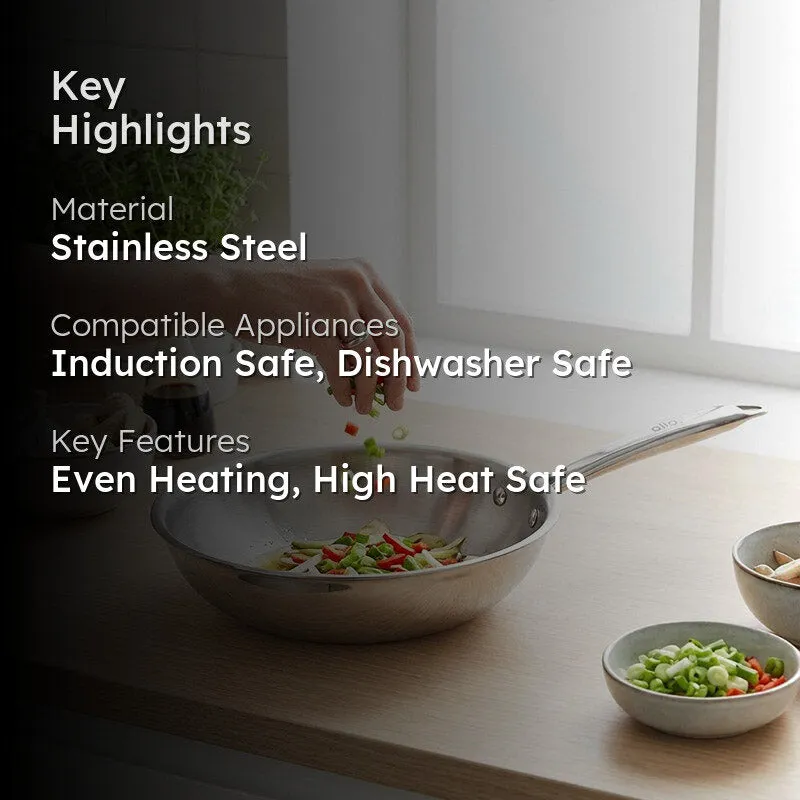 Kenzo Induction Safe Wok - 1500 ML / 8 Inches media 2