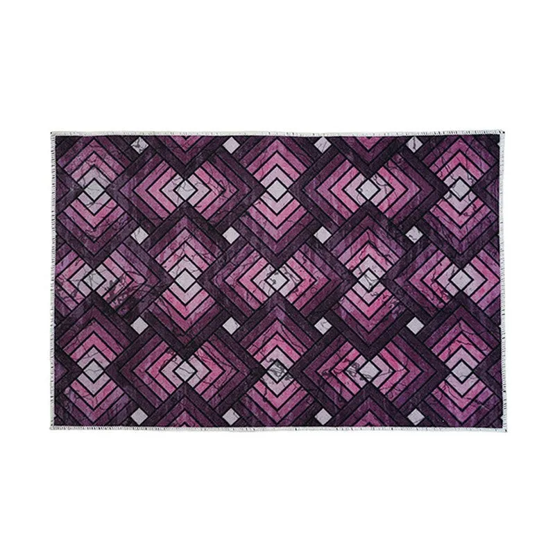 ContourLines Polyester Kitchen Floor Mats (Purple) - Set of Two media 7