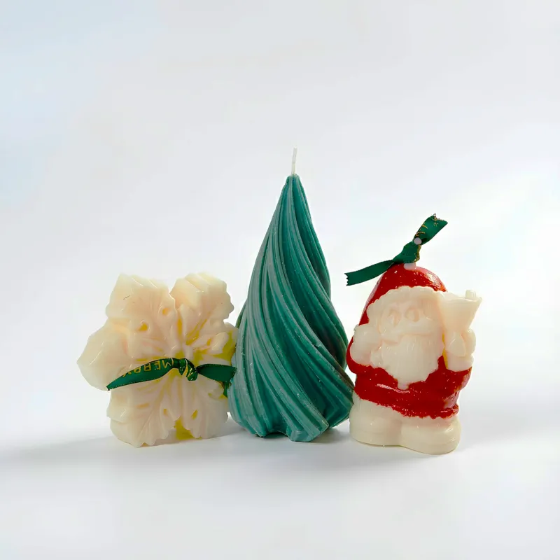 Christmas Centerpiece Decorative Scented Candles - Three Piece Set media 8