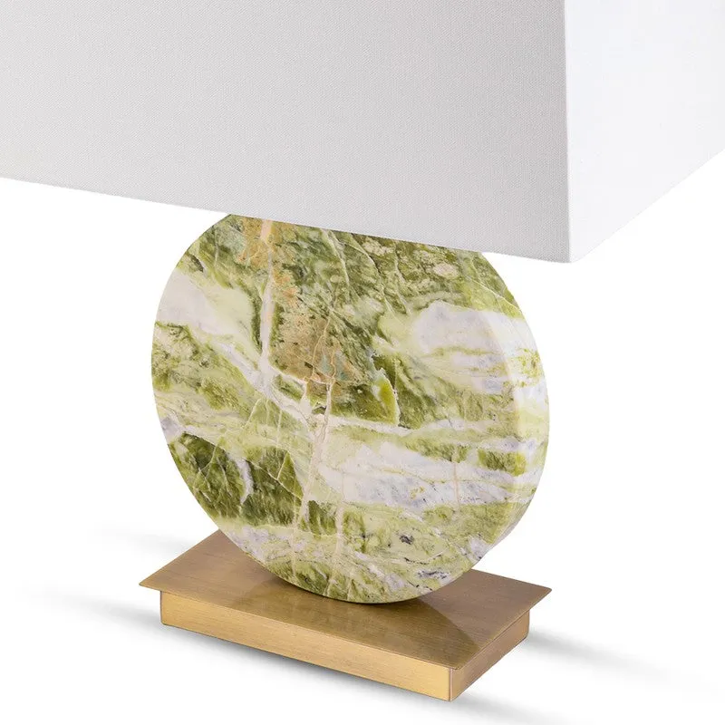 AarviDecor Marlow Classic Fabric Table Lamp - Green media 7