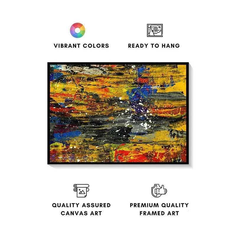 The Divine Colour Canvas Painting - Black Frame media 4