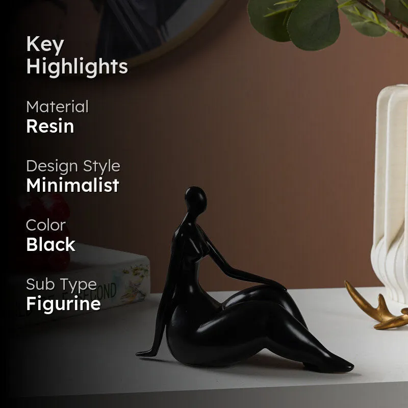 Grace & Poise Painted Resin Showpiece - Black media 2