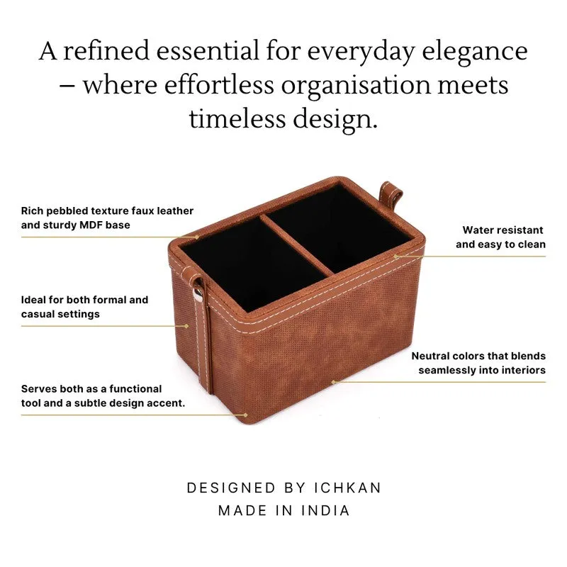 Wicka Dote Desk Organiser - Brown media 8