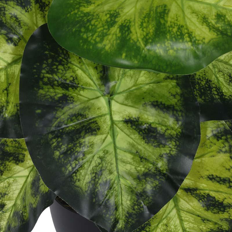 Faux Lush Aldo Monstera Plant With Black Plastic Pot - 1.8 Feet media 4