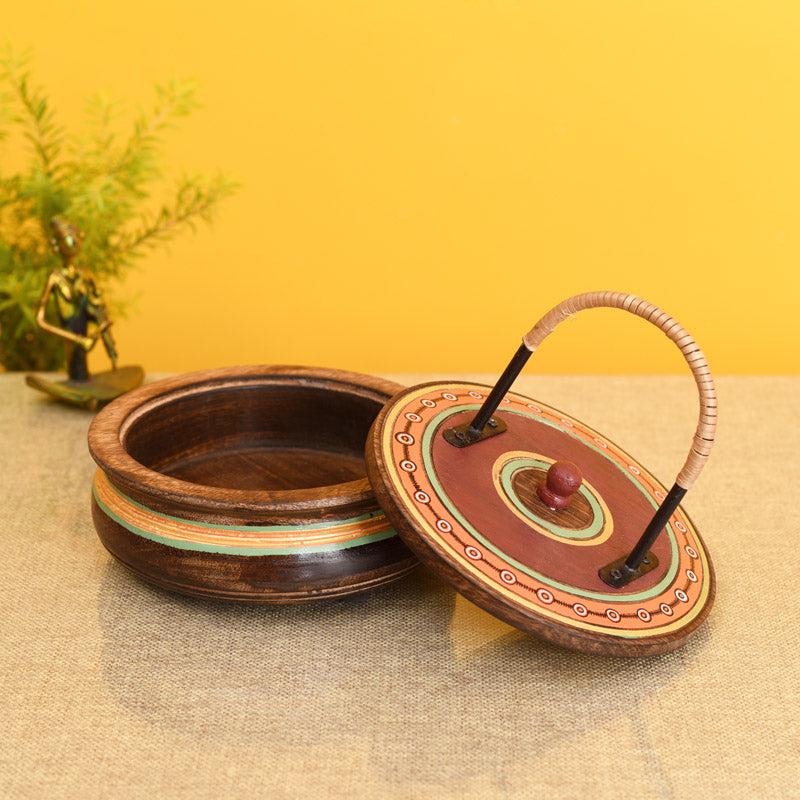 Bhrithi Handcrafted Wood Casserole