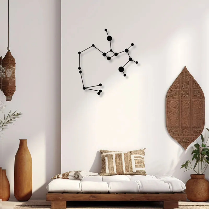 Sagittarius Constellation Black Iron Wall Accent media 1