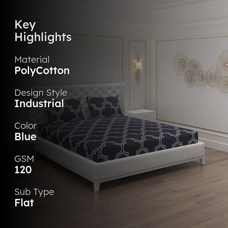 Monte Carlo Inkora Bedsheet (Blue) - 120 GSM media 2