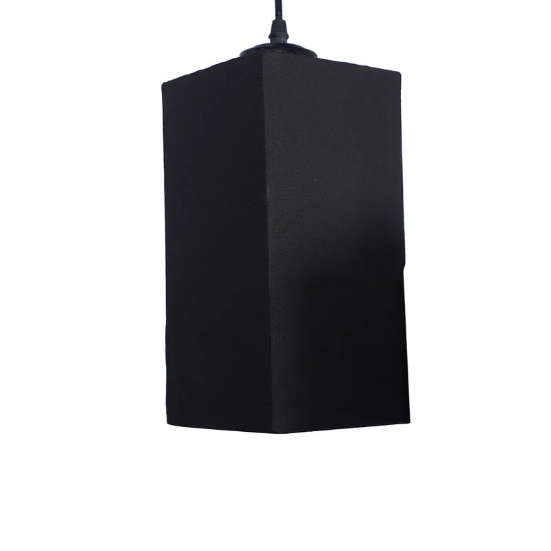 Warm Ivory Triple Metal Ceiling Lamp - Black media 8