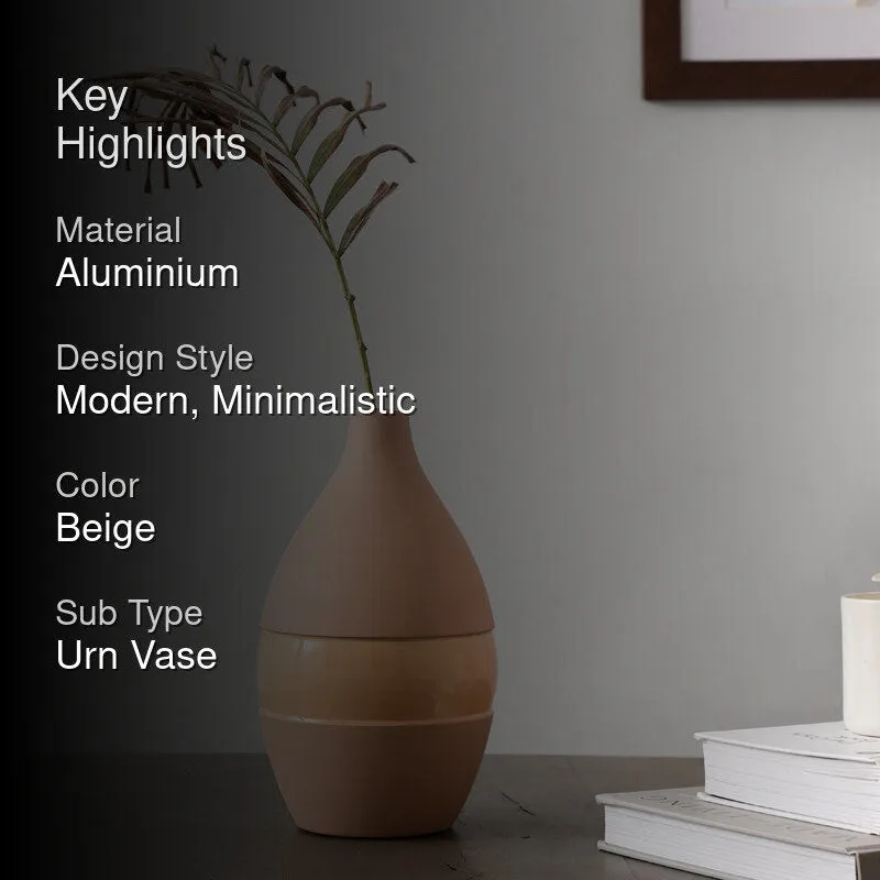 Yato Enamel Vase (Beige) - Small media 2