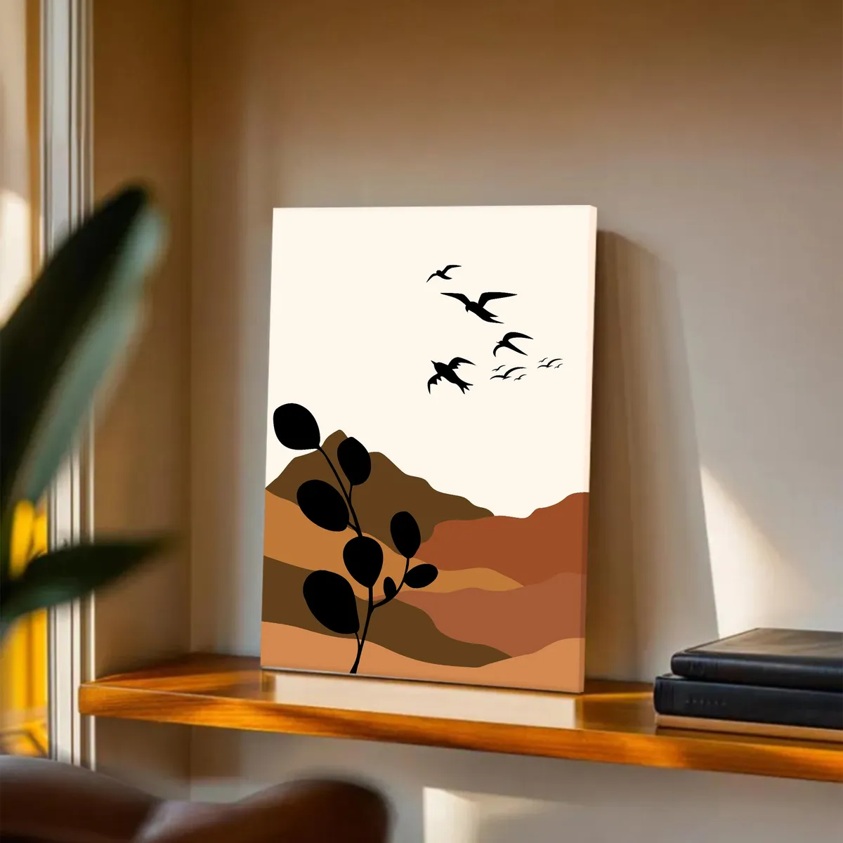 Boho Blush Cotton Canvas Wall Painting media 6