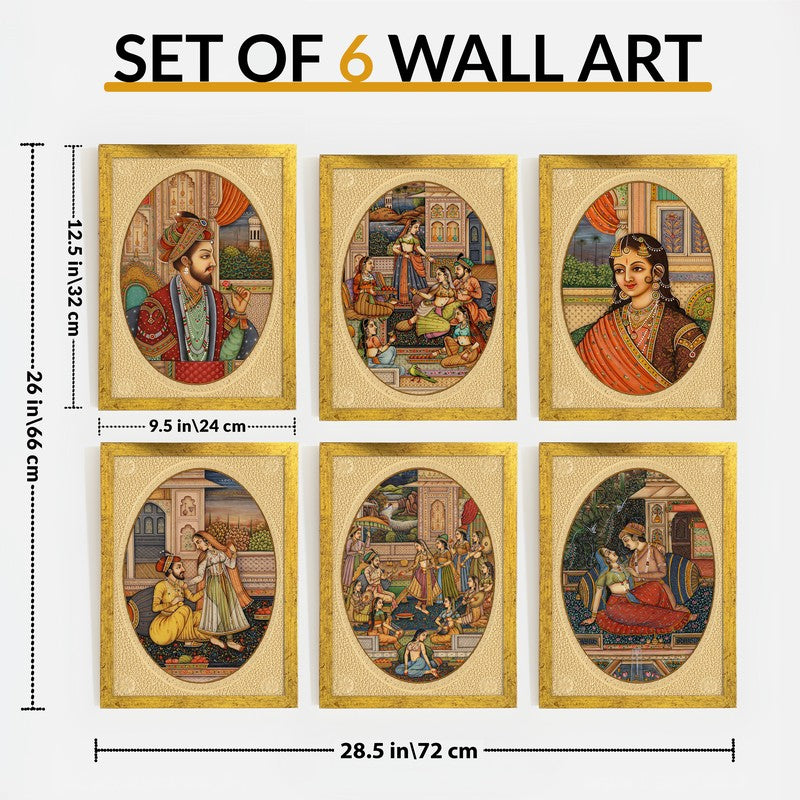 Imperial Portraits Paper Wall Painting With Frame - Set Of Six media 10