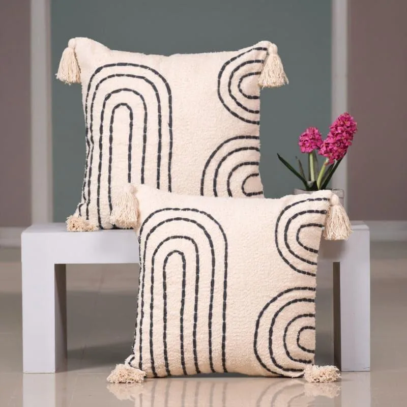 The Dotted Rainbow Cushion Cover - Set Of Two media 2
