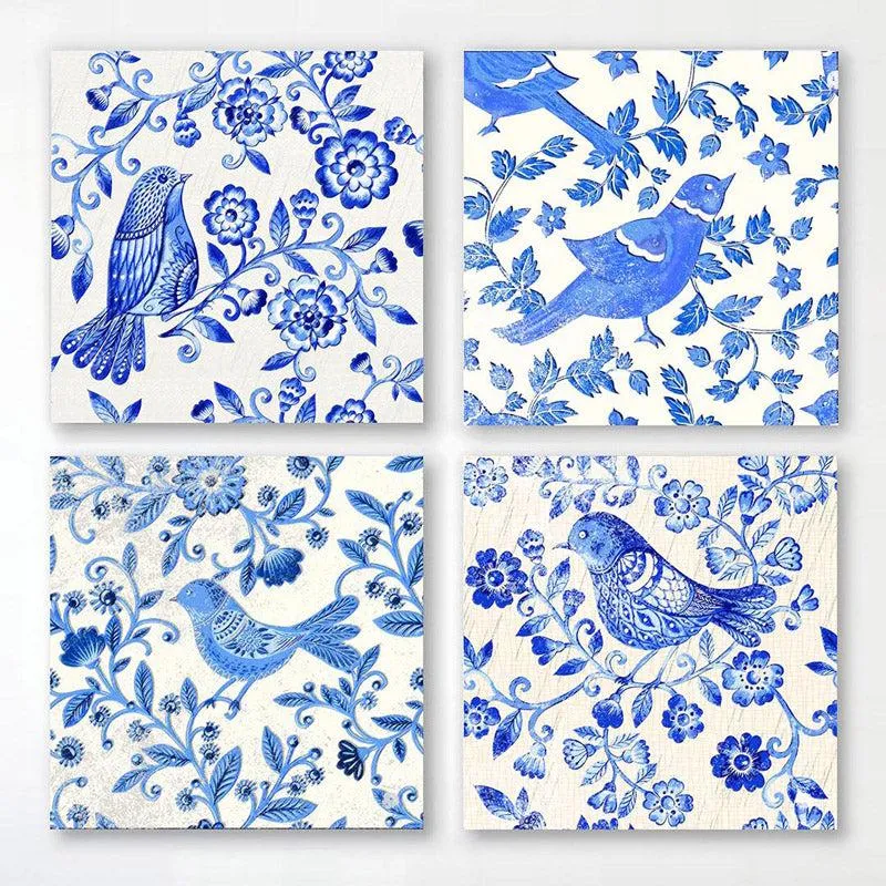 illiana Indigo Wall Art - Set of Four media 5