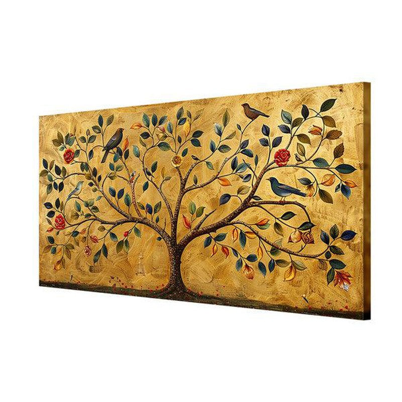 Celestial Golden Tree Wall Painting media 5