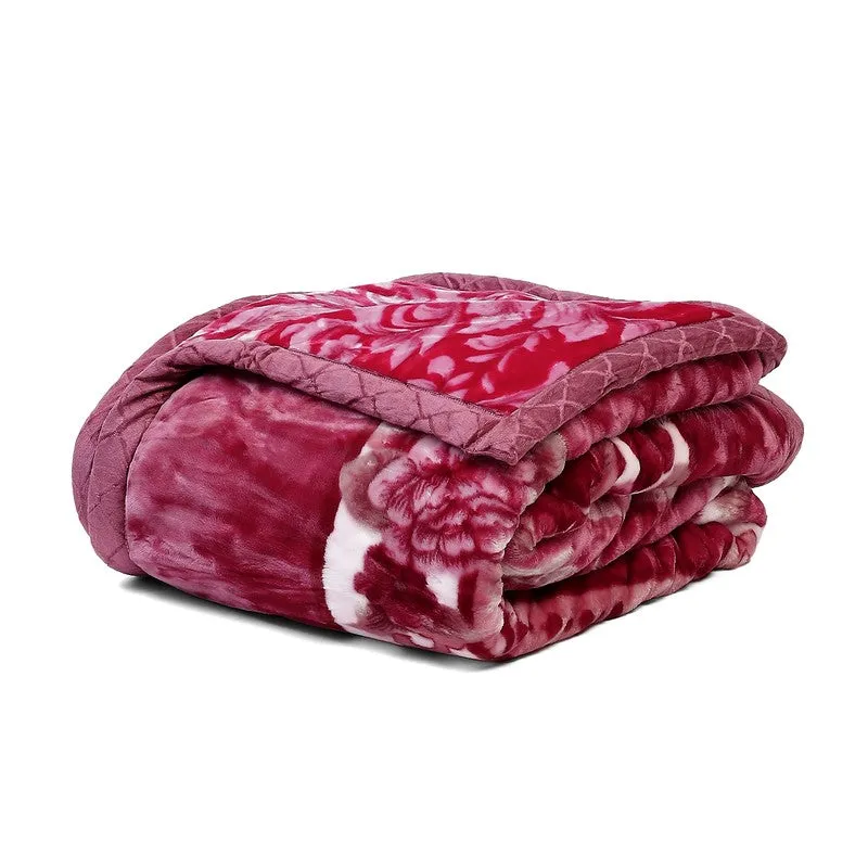 Monte Carlo Crimson Blossom Blanket (Pink)- 800 GSM media 6