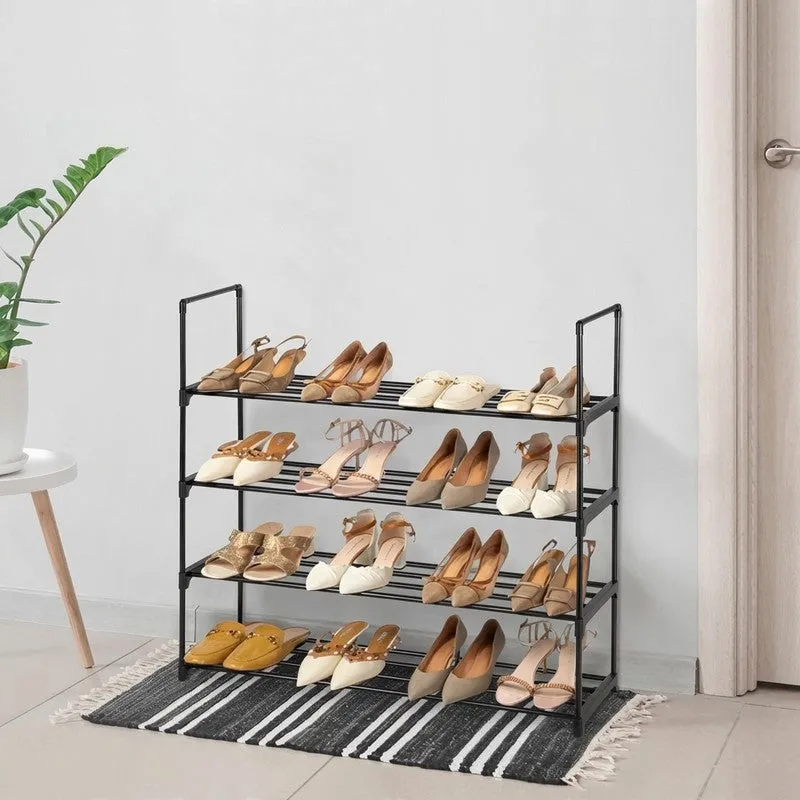 Verrtex Metal Shoe Rack - Black media 4