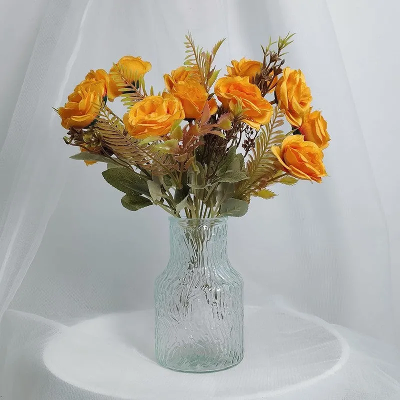 Yarr-Rozy Rose Artificial Flower Stick - Orange media 3