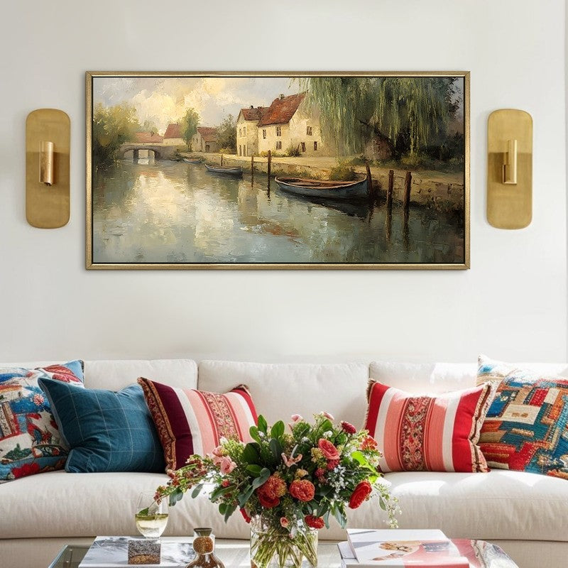 Waterbound Homes Canvas Wall Painting With Frame