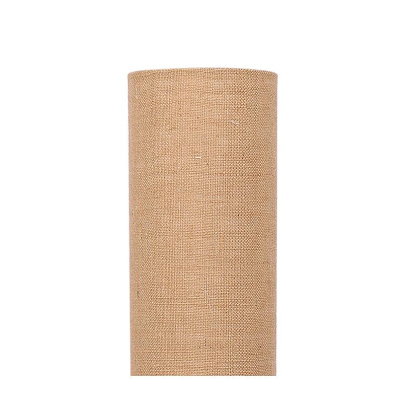 Eshe Wooden Tower Floor Lamp With Jute Shade - Off White - Beige media 3