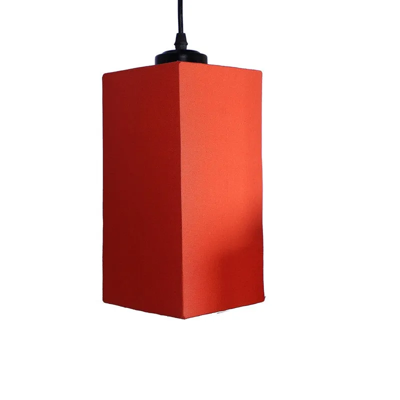 Warm Ivory Triple Metal Ceiling Lamp - Orange media 8