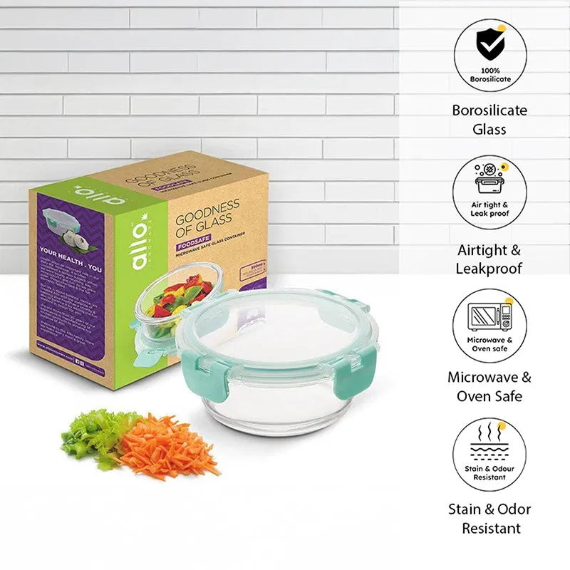 Crusade Round Glass Container - 390 ML media 1