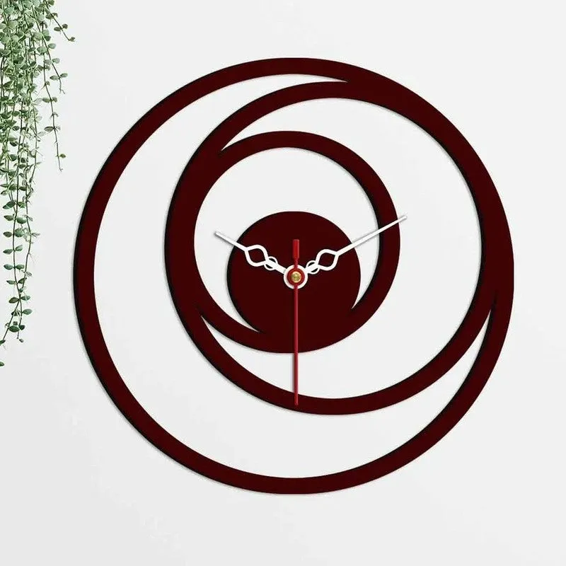 Orbit Ring Wooden Wall Clock media 5