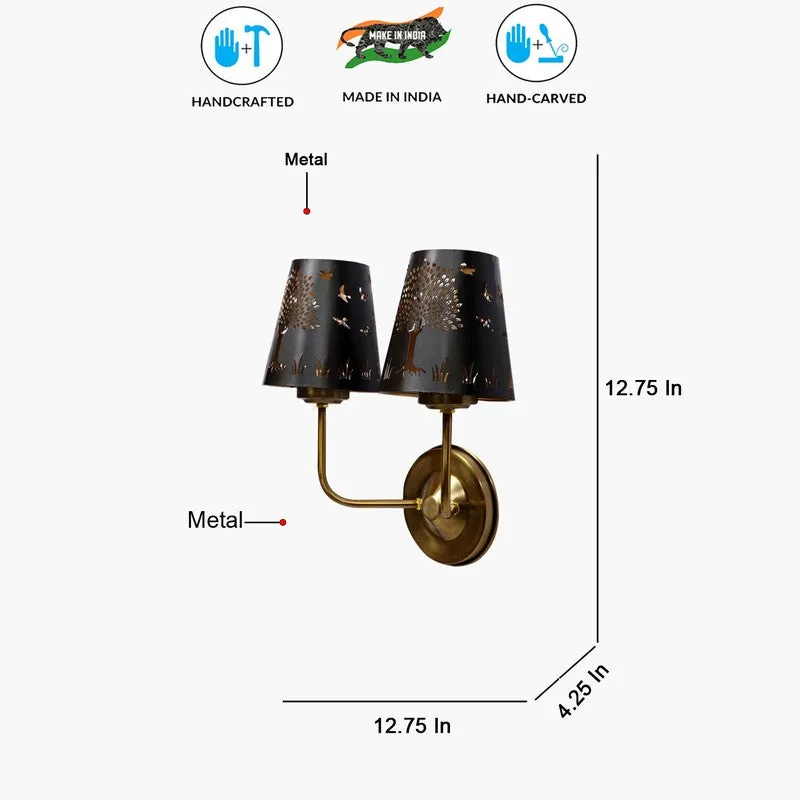 AuraCut Tree Duo Metal Wall Lamp media 8