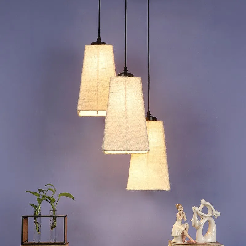 Shadowlux Triple Metal Ceiling Lamp - Off White media 3
