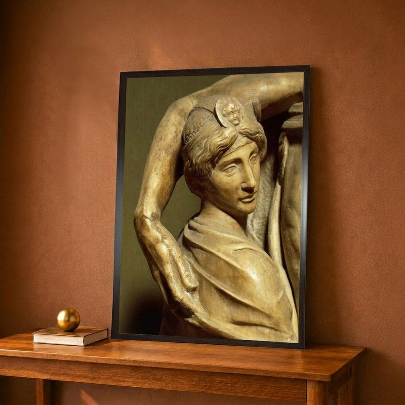 The Magdalene Detail from Pieta Bandini Canvas Wall Painting - 9 x 12 Inches