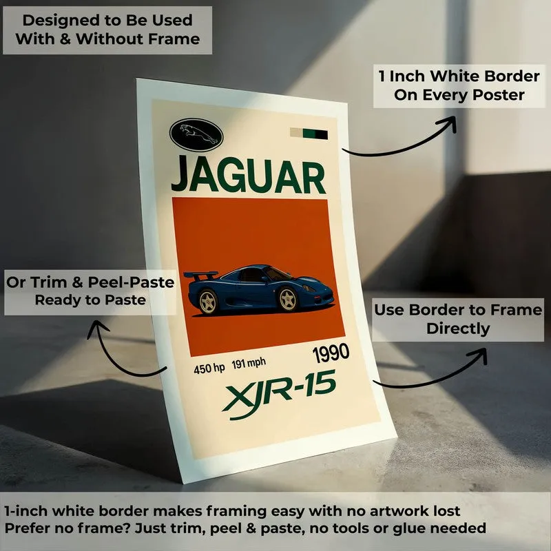 Jaguar XJR-15 Wall Poster media 8