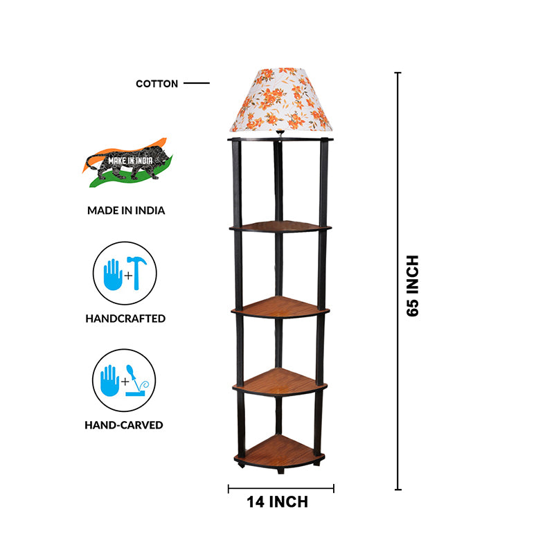 Druva Ibis Flora Floor Lamp With Shelf media 4
