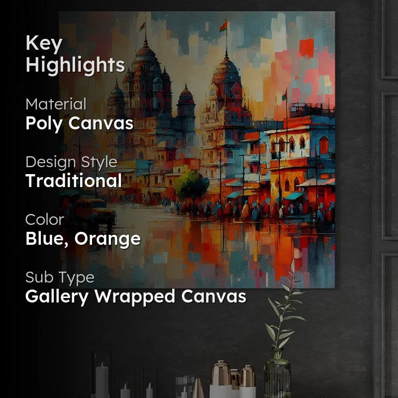 Majestic Temple Mirage Poly Canvas Wall Painting media 2