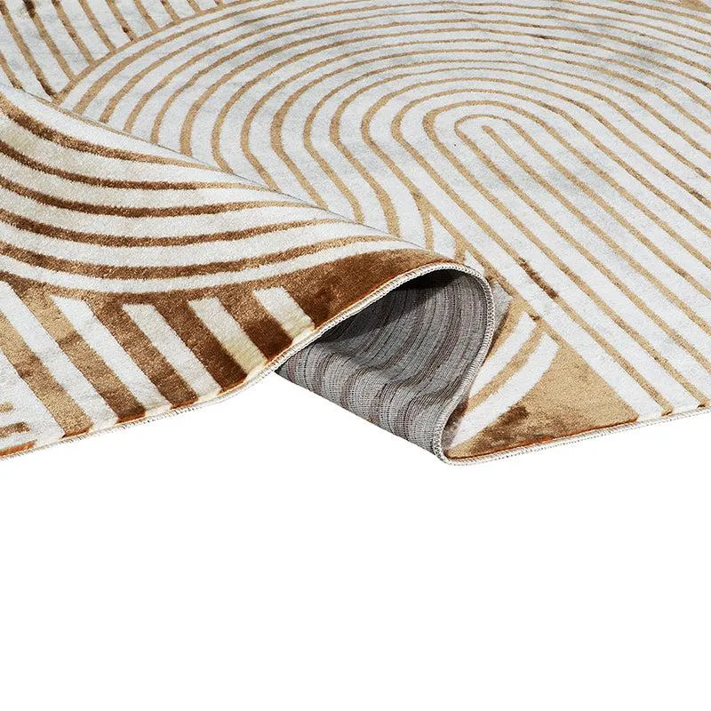 Icaria Non-Anti Skid Nylon Runner Rug - Beige media 4