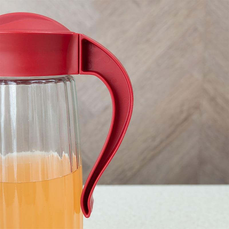 Domana Duna Transparent Jug With Lid (Red) - 1600 media 4